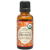 US Organic 100% Pure Sweet Orange Essential Oil - USDA Certified Organic (30 ml / 1 fl oz, Sweet Orange)
