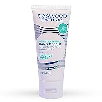 Seaweed Bath Co. Ultra-Hydrating Hand Rescue Hand Cream, Coconut Water Scent, 2 Ounce, Sustainably Harvested Seaweed, Sea Kelp, Arnica