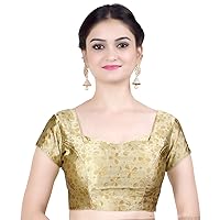Chandrakala Gold Blouses for Women sarees,Readymade (B113)