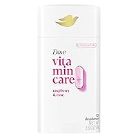 VitaminCare+ Aluminum Free Deodorant Stick Raspberry & Rose for 72H Odor Protection Breathable Deodorant for Women 2.6 oz
