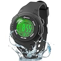 Kids Watches Digital for Girls Boys,7 Colors Light Wristwatch for Child Waterproof Sport Outdoor Multifunctional Wrist Watches with Stopwatch/Alarm for Ages 4-15