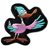 Nipitshop Patches Purple Blue Duck Stand-up Spread Wings Patch for Cartoon Kids Patch Ideal for adorning Your Jeans Hats Bags Jackets Shirts or Gift Set