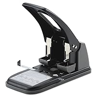 Swingline 2 Hole Punch, Hole Puncher, High Capacity, 100 Sheet Punch Capacity, Fixed Centers, Black (74190)