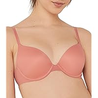 Victoria's Secret Pink Wear Everywhere Push Up Bra, Padded, Smoothing, Bras for Women, Pink (38DD)