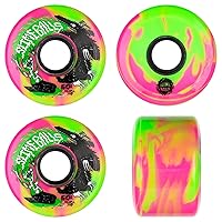 60mm Jay Howell OG Slime Pink Green Swirl 78a Skateboard Wheels