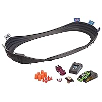 NASCAR Crash Circuit Short Track Speedway | 2 Electric Powered Cars, 2 Flash Chargers, 6 Driver and Pit Crew Figurines, 3.7 Ft Assembled | Capture The Momentum and Thrill of Nascar