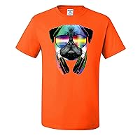Colorful Pug DJ Pop Culture Mens T-Shirts