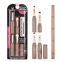 Useful 4 in 1 carry telescopic lip brush eyeliner concealer makeup