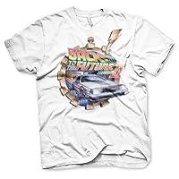 Back To The Future Officially Licensed Part II Vintage Ringer Mens T-Shirt