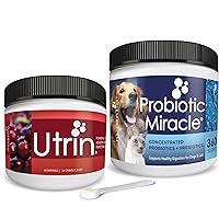 Bladder, Urinary Tract, Kidney Supplements for Dogs & Cats, UTI - Probiotics, Cranberry, D-Mannose, Immune System, Urinary Tract Health, Incontinence, Natural