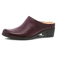 Dansko Carrie Slip-On Mule for Women - Premium Leather and Rubber Outsole for Long-Lasting Wear Natural Arch and Memory Foam Footbed for Added Support