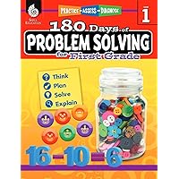 180 Days of Problem Solving for 1st Grade – Build Math Fluency with this 1st Grade Math Workbook (180 Days of Practice) 180 Days of Problem Solving for 1st Grade – Build Math Fluency with this 1st Grade Math Workbook (180 Days of Practice) Paperback