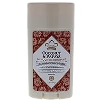 Nubian Heritage 24 Hour Deodorant, Coconut/Papaya with Vanilla Oil,2.25 Ounces