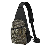 Circle Crossbody Chest Bag, Casual Backpack, Small Satchel, Multi-Functional Travel Hiking Backpacks