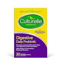Daily Probiotic Capsules For Men & Women, Most Clinically Studied Probiotic Strain, Digestive & Gut Health, Supports Occasional Diarrhea, Gas & Bloating, 1 Month Supply, 30 CT