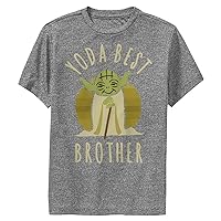STAR WARS Kids Best Brother Yoda Says Boys Short Sleeve Tee Shirt