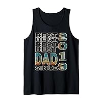 Mens Best dad in the world Dad since 2019 Father's day Tank Top
