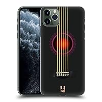 Head Case Designs Black Acoustic Guitar Hard Back Case Compatible with Apple iPhone 11 Pro Max
