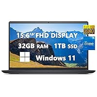 Dell 2023 Inspiron 15 3520 Laptops for Student & Business, 15.6'' FHD 120Hz LED Display, Intel Core i5-1135G7, Up to 4.20 GHz, 32GB RAM, 1TB SSD, HDMI, SD-Card Slot, Long Battery Life, Windows 11
