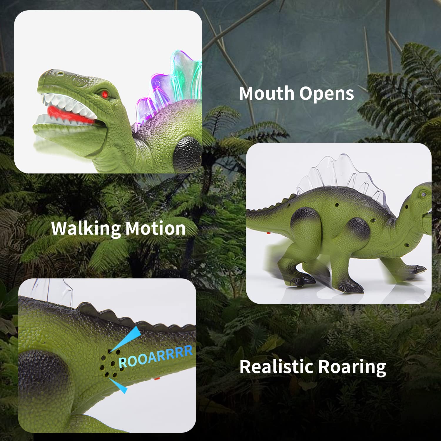 STEAM Life Walking Dinosaur Toys for Kids 3-5 5-7, Lights Up Robot Toys for Kids 3-5 Dinosaur with Mouth Moves Roars- Electronic Dino Toys Robot Dinosaur Gift for Boys and Girls 3 4 5 6 7 Year