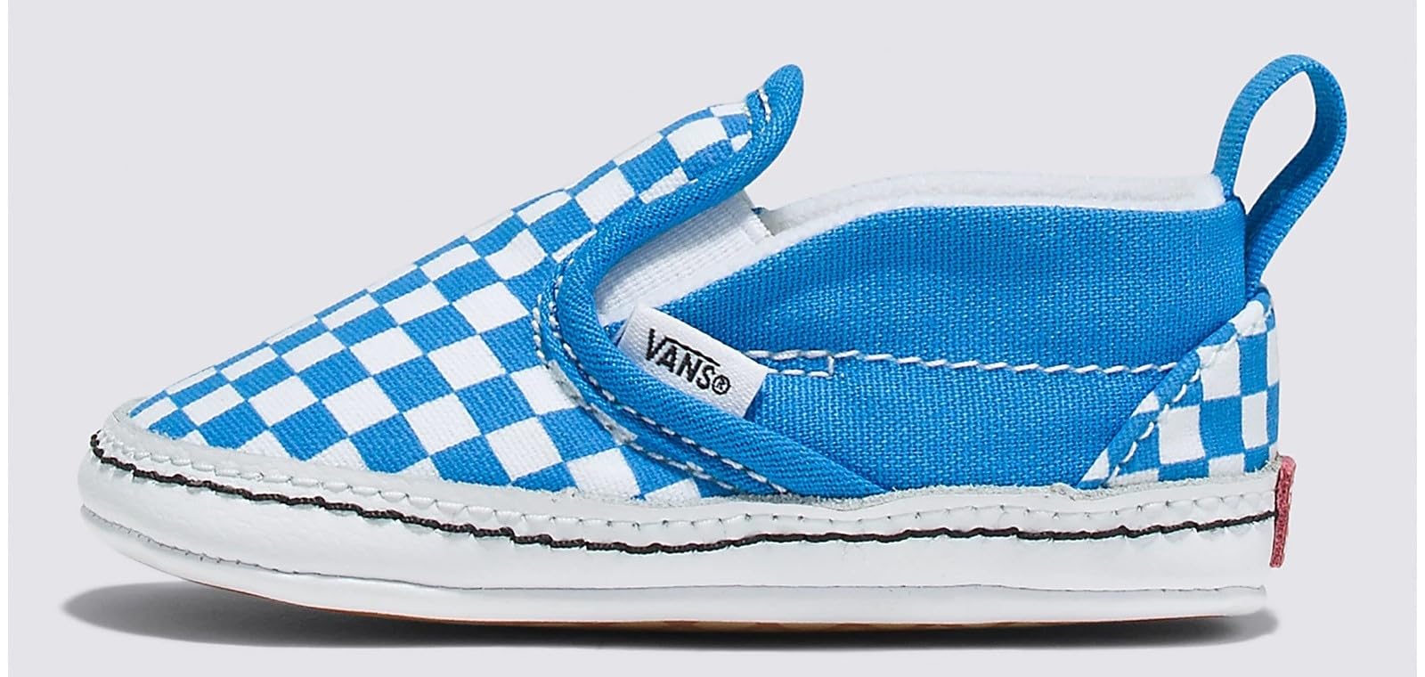 Vans Infant Slip-On V Crib Sneakers (Brilliant Blue/True White, 3)