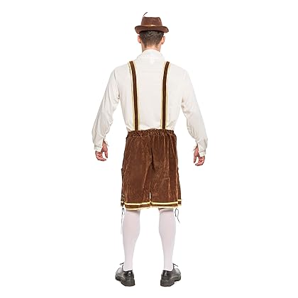 Spooktacular Creations Men’s German Bavarian Oktoberfest Costume Set for Halloween Dress Up Party and Beer Festival