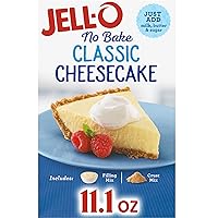 Jell-O No Bake Classic Cheesecake Dessert Kit with Filling Mix & Crust Mix (6 ct Pack, 11.1 oz Boxes)