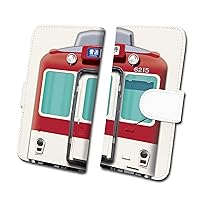 Kintetsu 6200 Series Railway Smartphone Case No.97 [Notebook Type] Compatible with Many Models M Size Android Various tc-t-097-am White