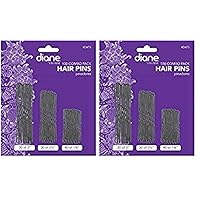 Diane Hair Pins Assorted Size, Black, 100/card (Pack of 2)