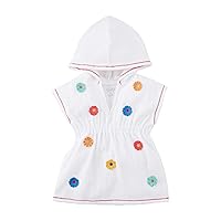 Mud Pie Baby Girls' Terry Flower Cover Up