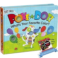 Melissa & Doug Poke-A-Dot Favorite Color: Pop-a-Tronic Activity Kit Bundle with 1 Theme Compatible M&D Scratch Fun Mini-Pad (31344)