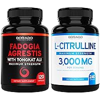 DORADO NUTRITION Fadogia Agrestis 600mg & Tongkat Ali 400mg Performance Blend & L Citrulline 3000mg Supplement