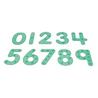 SiliShapes Dot Numbers - Set of 10 - Transparent Silicone Numbers with Corresponding Dots to Count - Teach Numbers, Counting and Subitizing