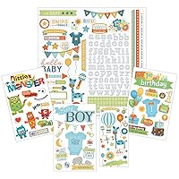 Paper House Productions Baby Boy Stickers Set, Multi