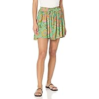 Angie Women's Shorts with Smocked Waist and Tie