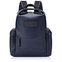 Hunter UBB7019LRS-NVY-One Original Top Clip Medium Rubber Coated Leather Backpack, Navy