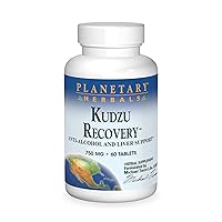 Planetary Herbals Kudzu Recovery 750mg - with Calcium - 60 Tablets