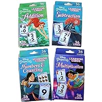 Princess Learning Flash Card Set - Multiplication, Subtraction, Addition, Numbers & Counting