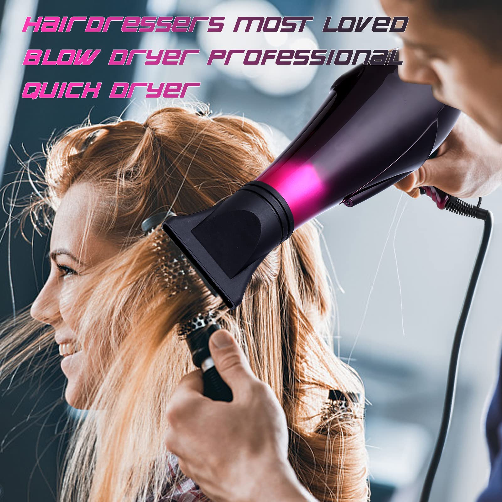 Mua Hair Dryer Professional Blow Dryer Negative Ions 3500W Powerful Fast  Drying Low Noise Long Cord Quick Dryer with Nozzle and Diffuser Hair Blow  Dryer with 2 Speed and 3 Heat Settings