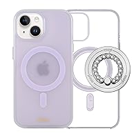 Sonix Case + Magnetic Ring (Silver/Clear) for MagSafe iPhone 15, 14, 13 | Jelly Lavender