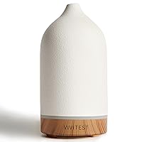 VIVITEST Ceramic Diffusers,Stone Essential Oil Diffuser, Ultrasonic Aromatherapy Diffusers for Home