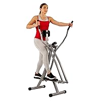 Sunny Health & Fitness Air Walk Cross Trainer Elliptical Machine Glider w/Performance LCD Monitor, Low-Impact, 30 Inch Stride and Optional Exclusive SunnyFit App Enhanced Bluetooth Connectivity