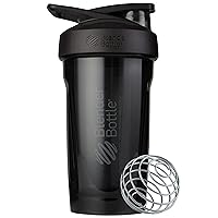 Strada Shaker Cup Perfect for Protein Shakes and Pre Workout, 24-Ounce, Black