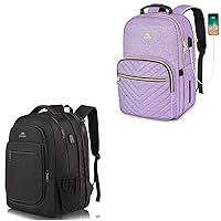 MATEIN Travel Backpack for Men, Expandable Laptop Backpack with USB Charging Port, Large Anti Theft Business Computer Bag Water Resistant Anti Theft 15.6 inch College School Bookbag for Girls