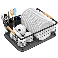 Stone Dish Drying Mat with Drainer Dish Rack for Kitchen Counter, 15.7x11.8 inch Super Absorbent Non-Slip Diatomite Dish Drying Mat,Diatomaceous Earth Drying Stone Dish Drying Mat （Grey）