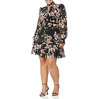 City Chic Plus Size Dress Maddison PRT in Evening Floral, Size 22