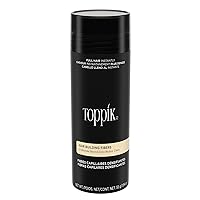 Toppik Hair Building Fibers - Fill In Fine or Thinning Hair - Instantly Thicker, Fuller Looking Hair - 9 Shades for Men & Women - 55g