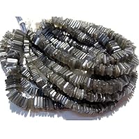 Grey Moonstone Heishi Spacer Beads Wholesale Lot, 5mm Beads, 16 Inch Full 5 Strands, AAA Gems, SKU- M45
