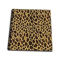 3dRose db_164680_1 Chic Earthy Gold Leopard Print Drawing Book, 8