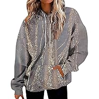 XHRBSI Zip Up Hoodies For Women Oversized Fashion Daily Versatile Casual Crewneck Graphic Daily Long Sleeve Gradient